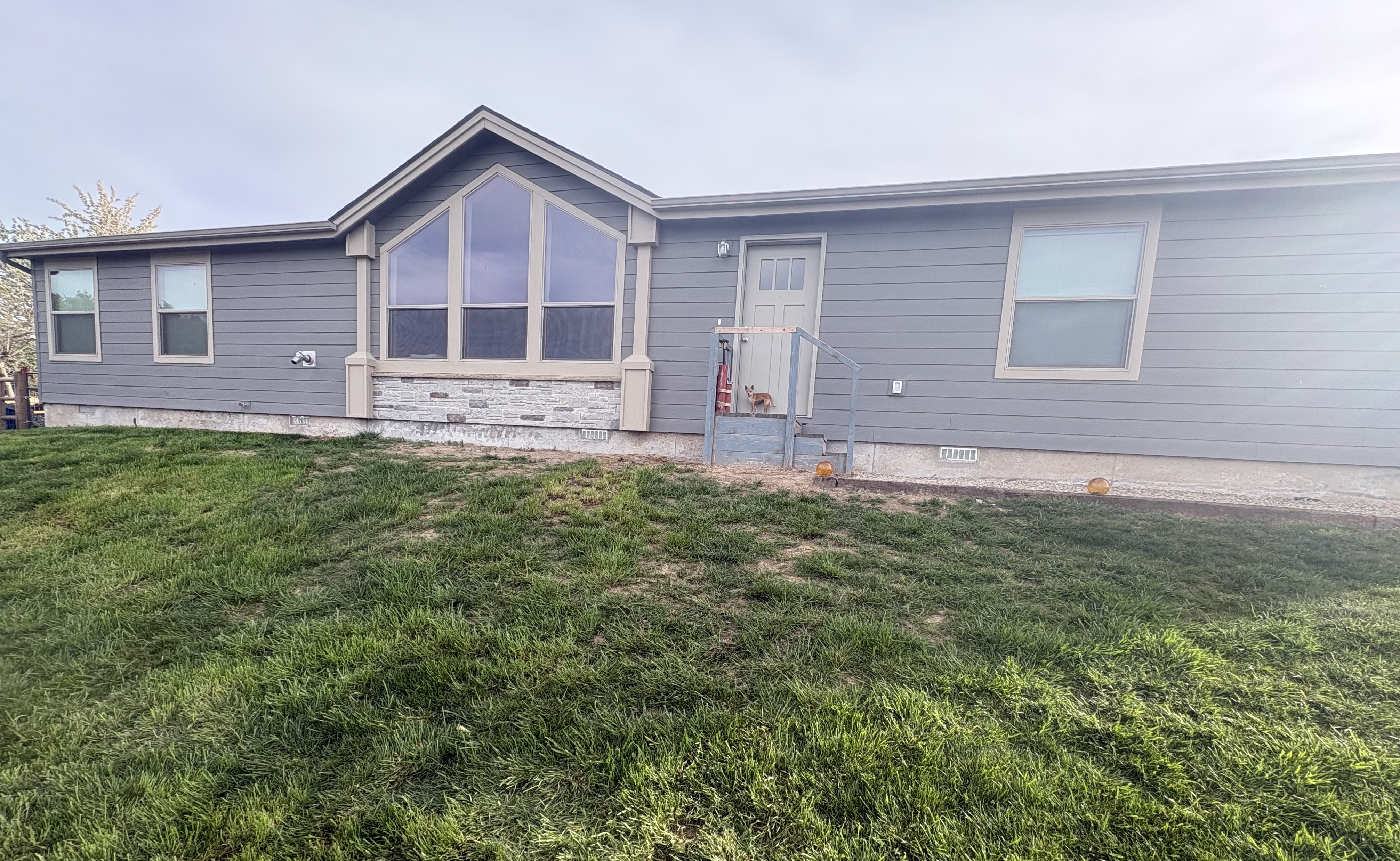Unaccommodating front porch before the transformation